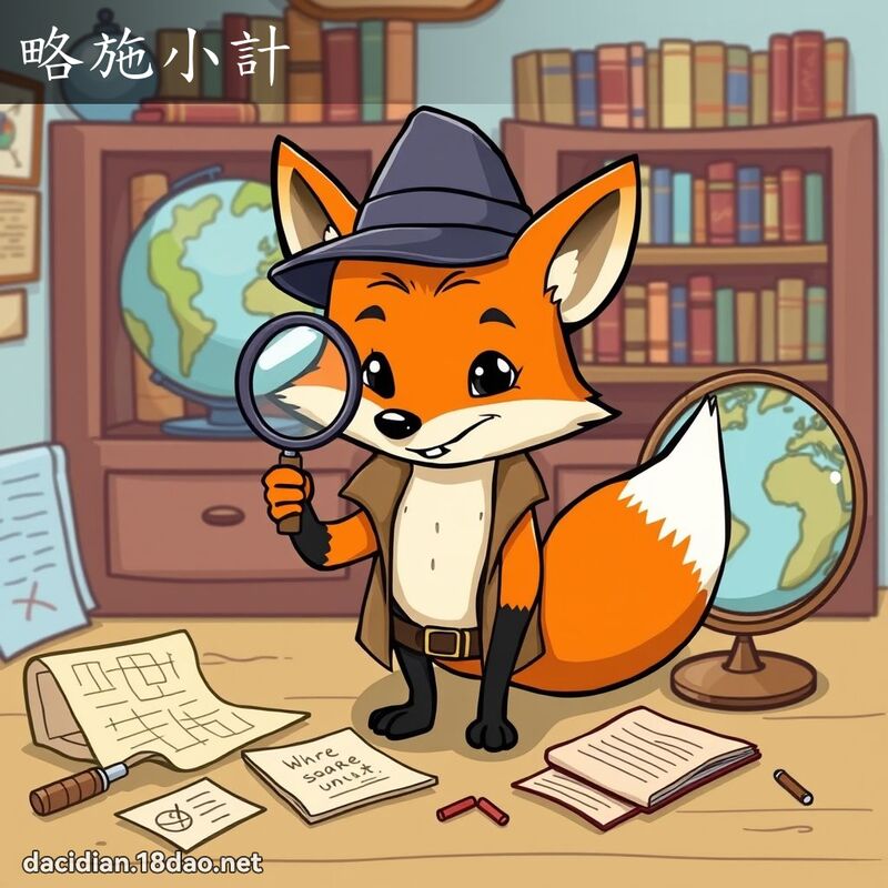 略施小计 - 国语大辞典配图