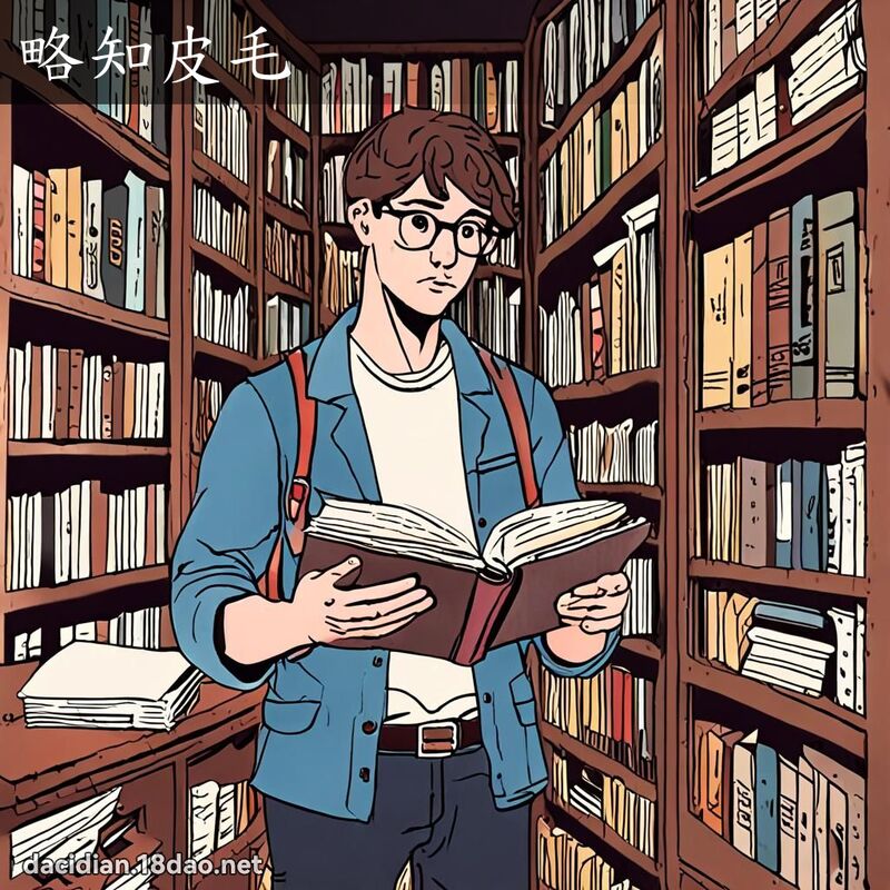 略知皮毛 - 國語大辭典配圖
