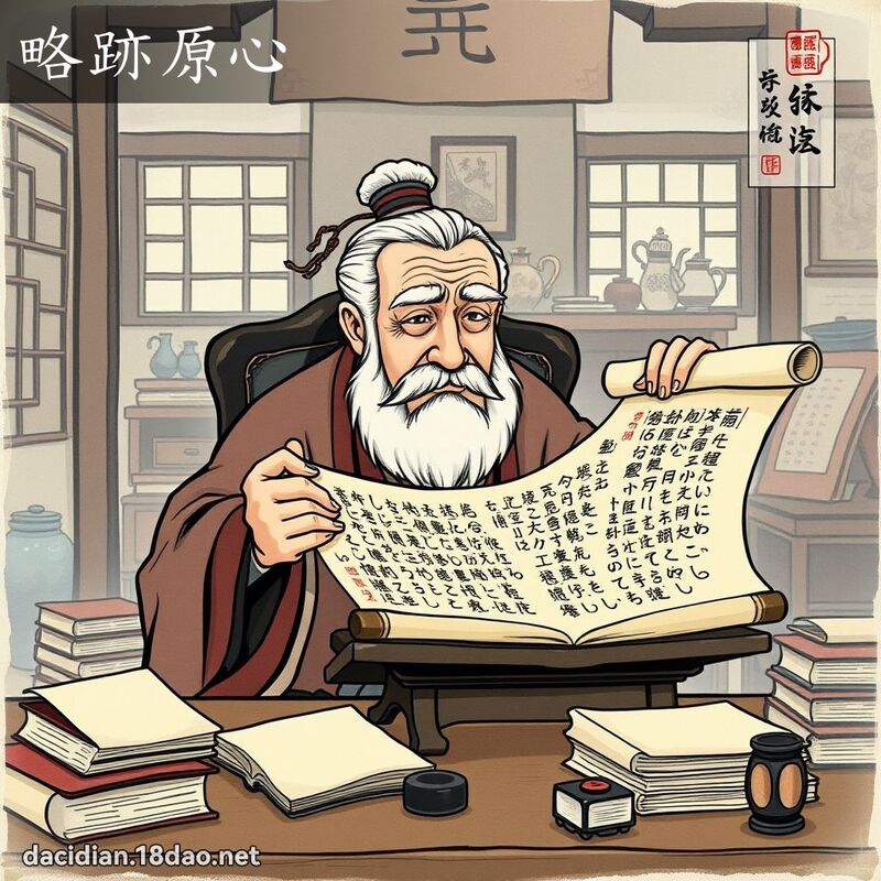 略跡原心 - 国语大辞典配图