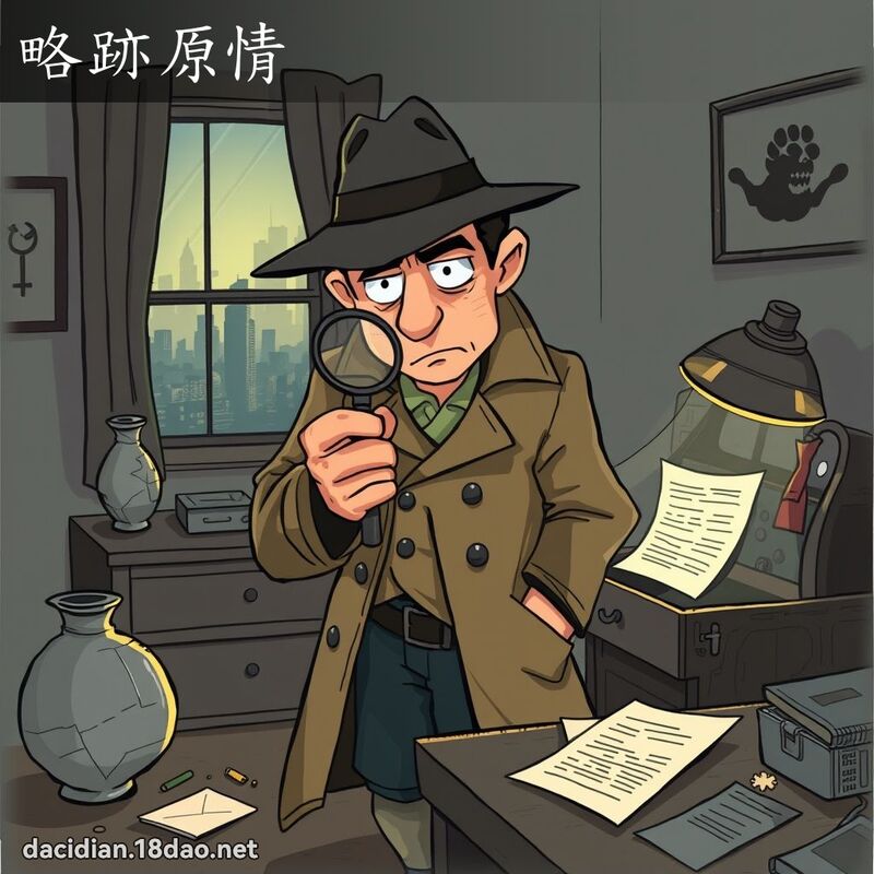 略跡原情 - 國語大辭典配圖