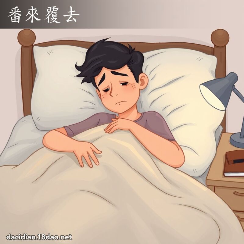番來覆去 - 國語大辭典配圖