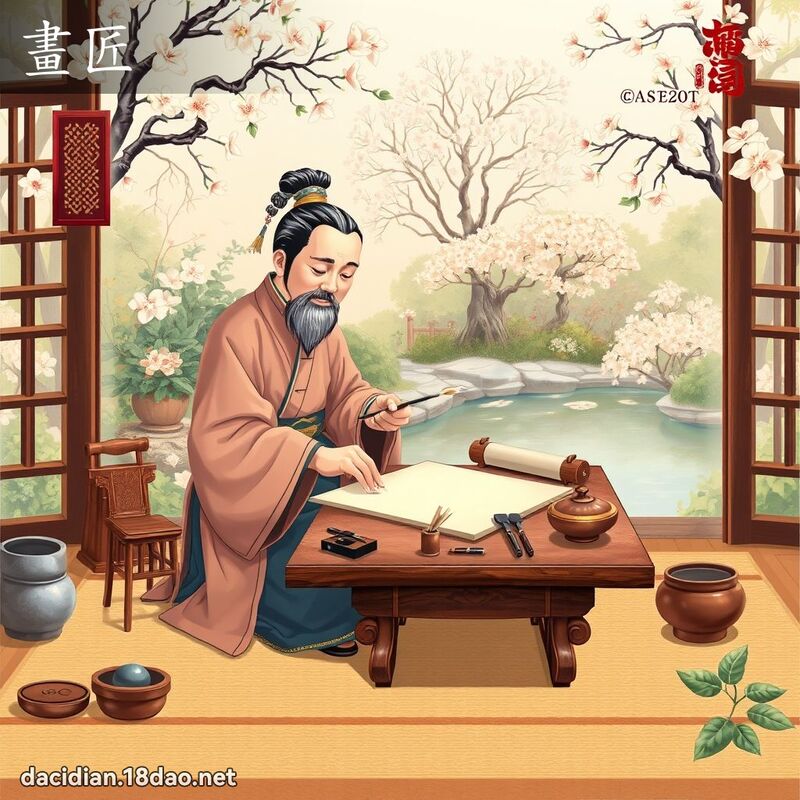 畫匠 - 國語大辭典配圖