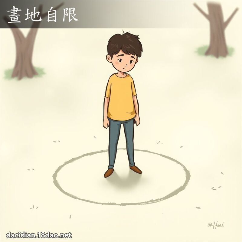 画地自限 - 国语大辞典配图