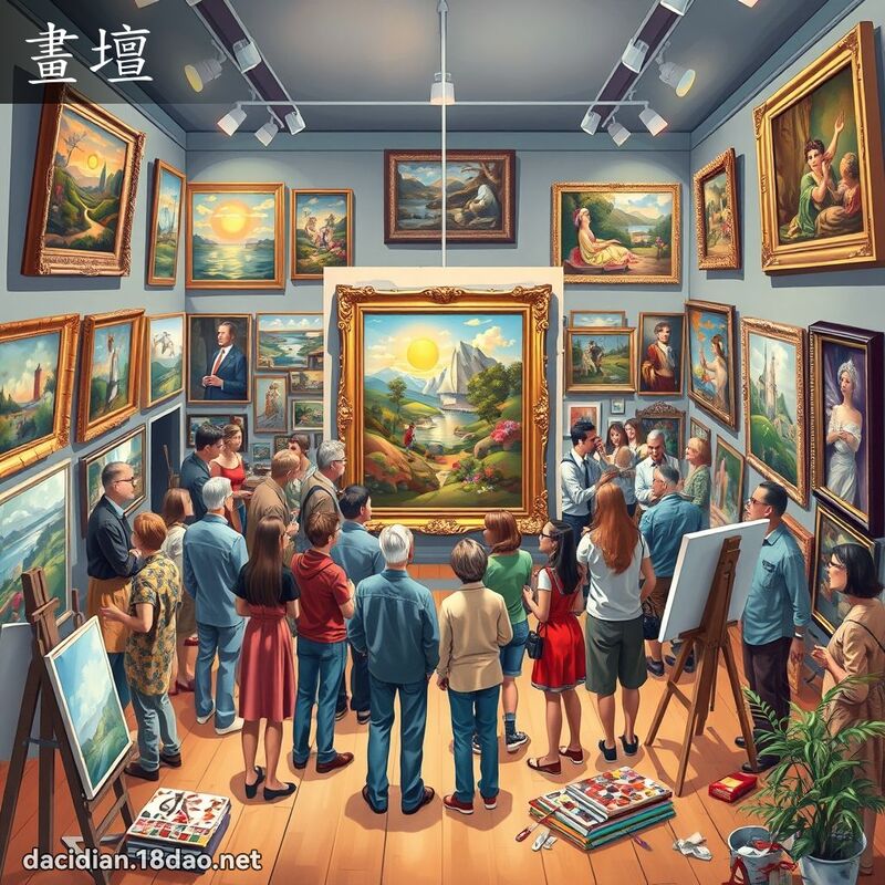 畫壇 - 國語大辭典配圖