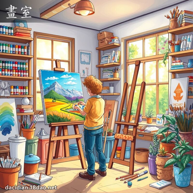 畫室 - 國語大辭典配圖