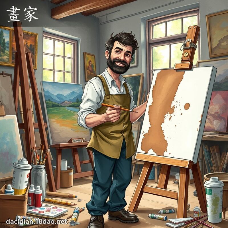 画家 - 国语大辞典配图