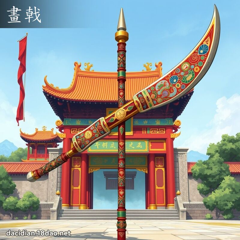 畫戟 - 國語大辭典配圖