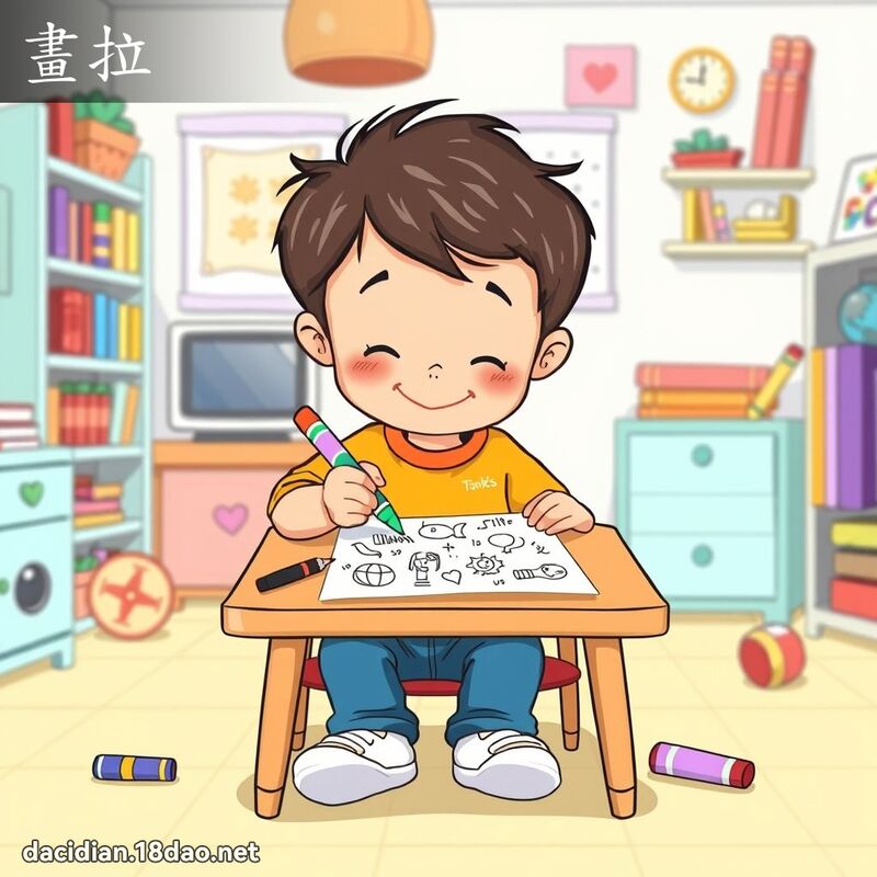 畫拉 - 國語大辭典配圖