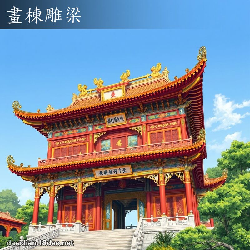 画栋雕梁 - 国语大辞典配图