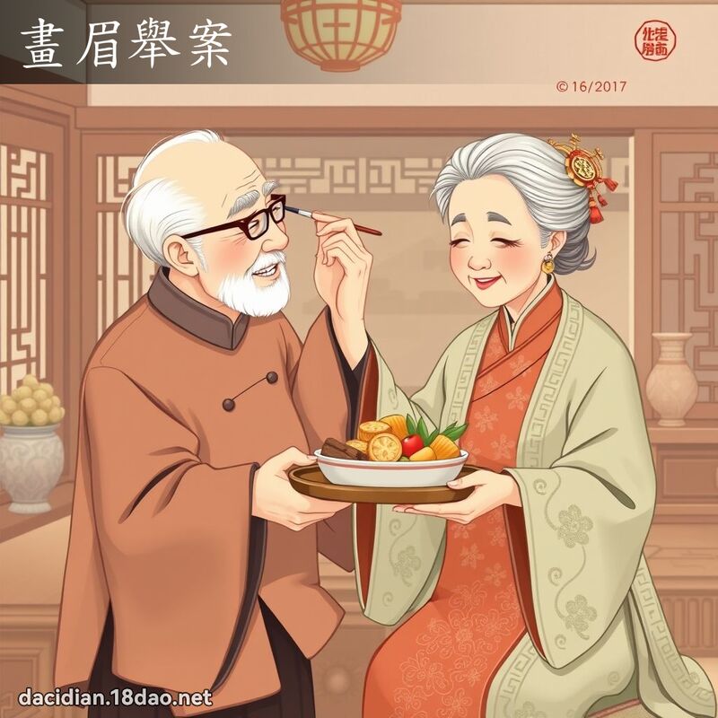 画眉举案 - 国语大辞典配图