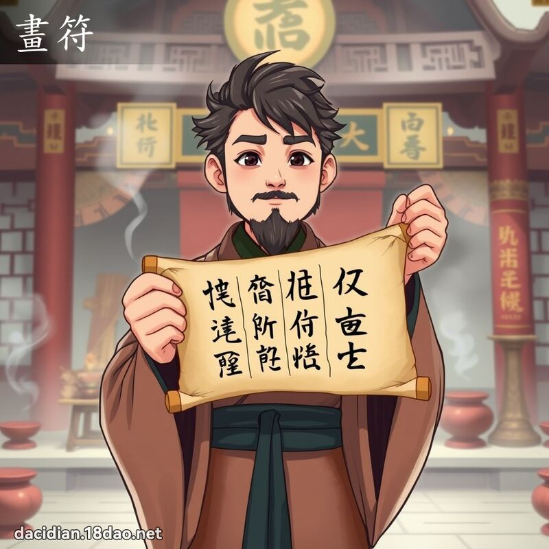 畫符 - 國語大辭典配圖