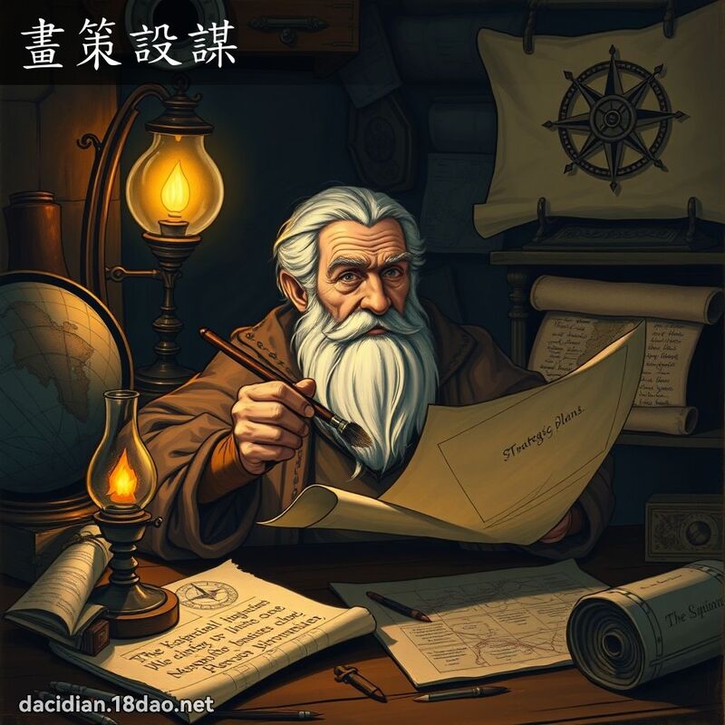 畫策設謀 - 國語大辭典配圖