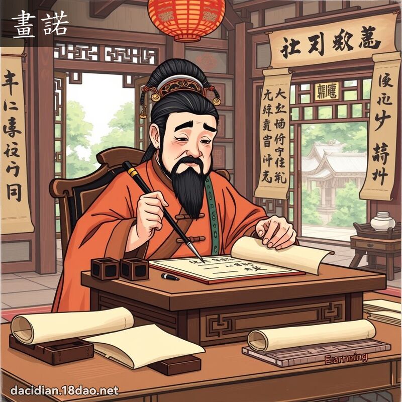 畫諾 - 國語大辭典配圖