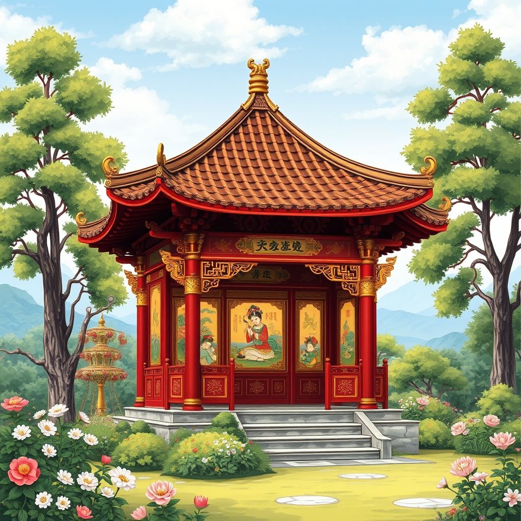 畫閣朱樓 - 國語大辭典配圖