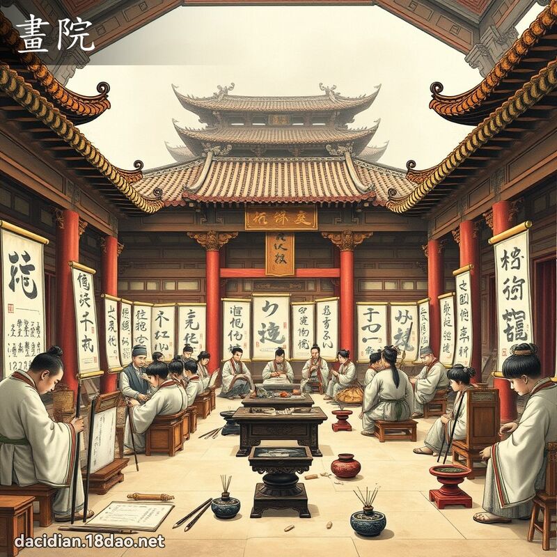 畫院 - 國語大辭典配圖