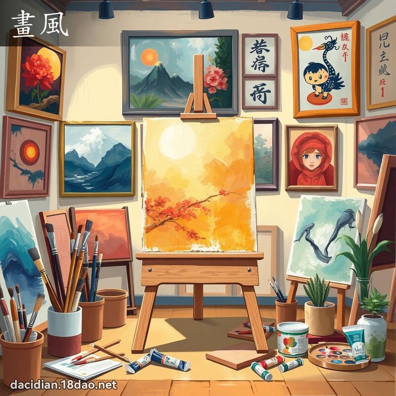 畫風 - 國語大辭典配圖