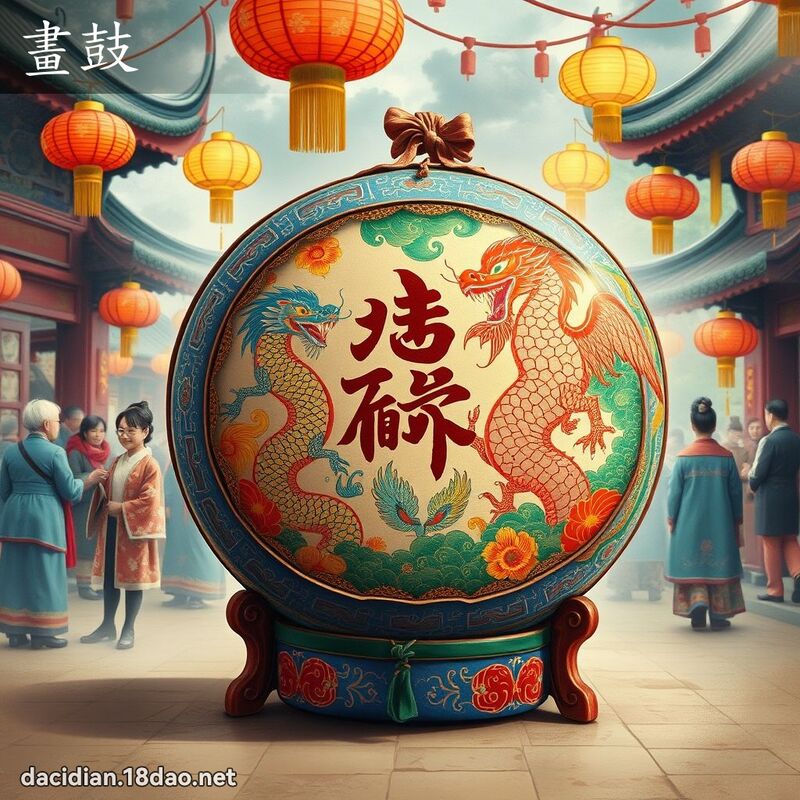 畫鼓 - 國語大辭典配圖
