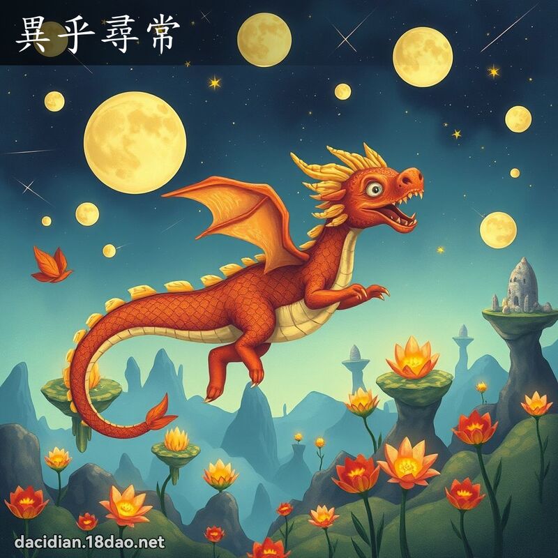 異乎尋常 - 國語大辭典配圖