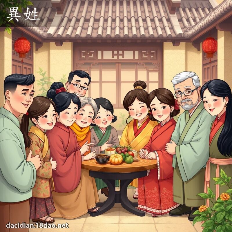 异姓 - 国语大辞典配图