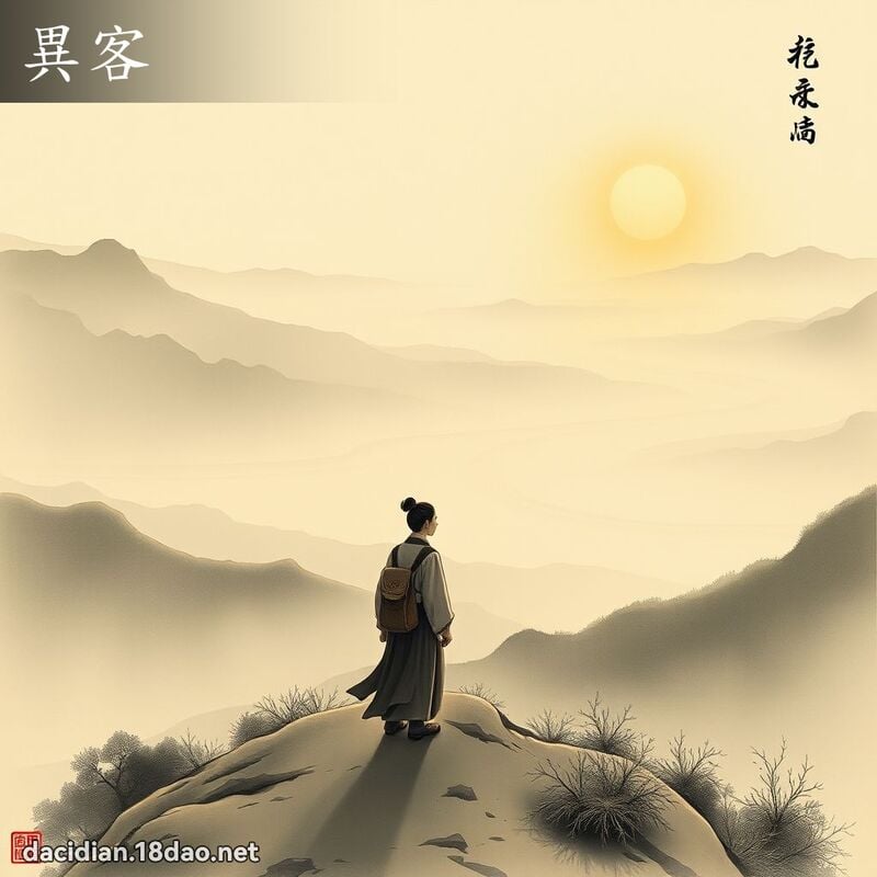 异客 - 国语大辞典配图