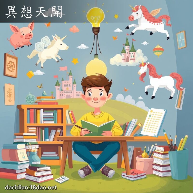 異想天開 - 國語大辭典配圖