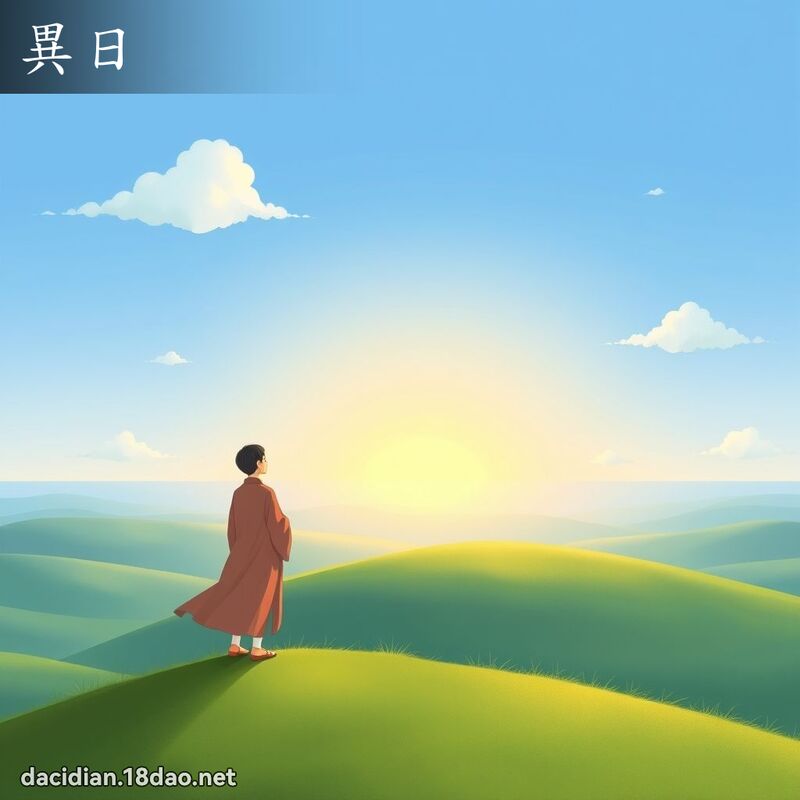 异日 - 国语大辞典配图