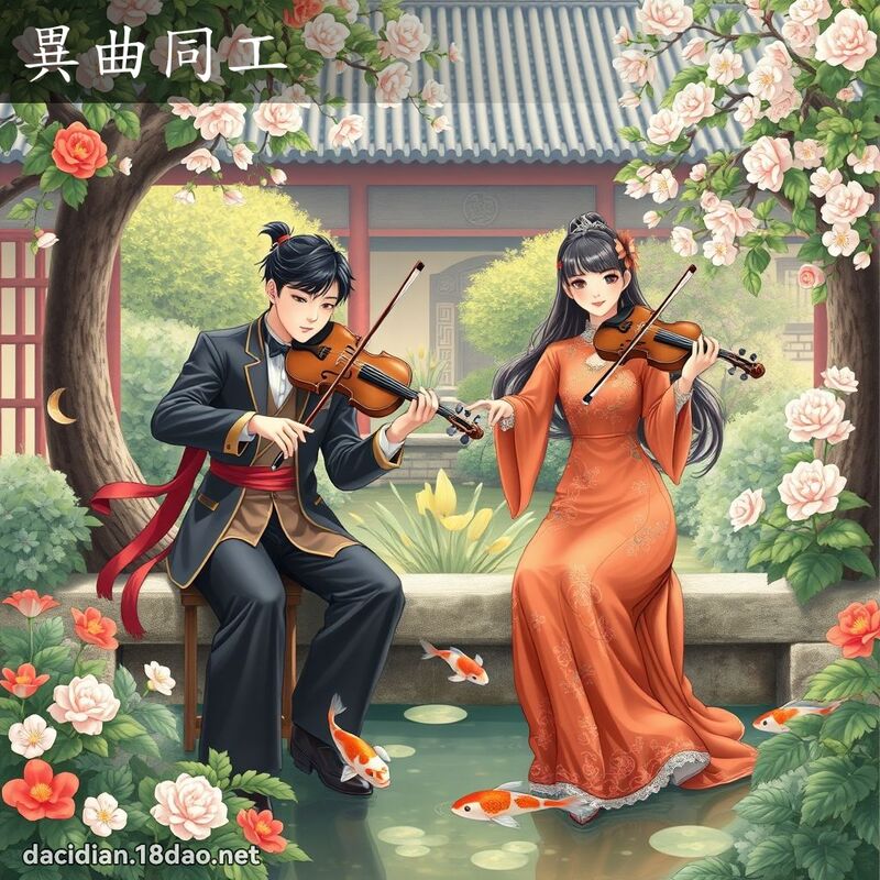 異曲同工 - 國語大辭典配圖