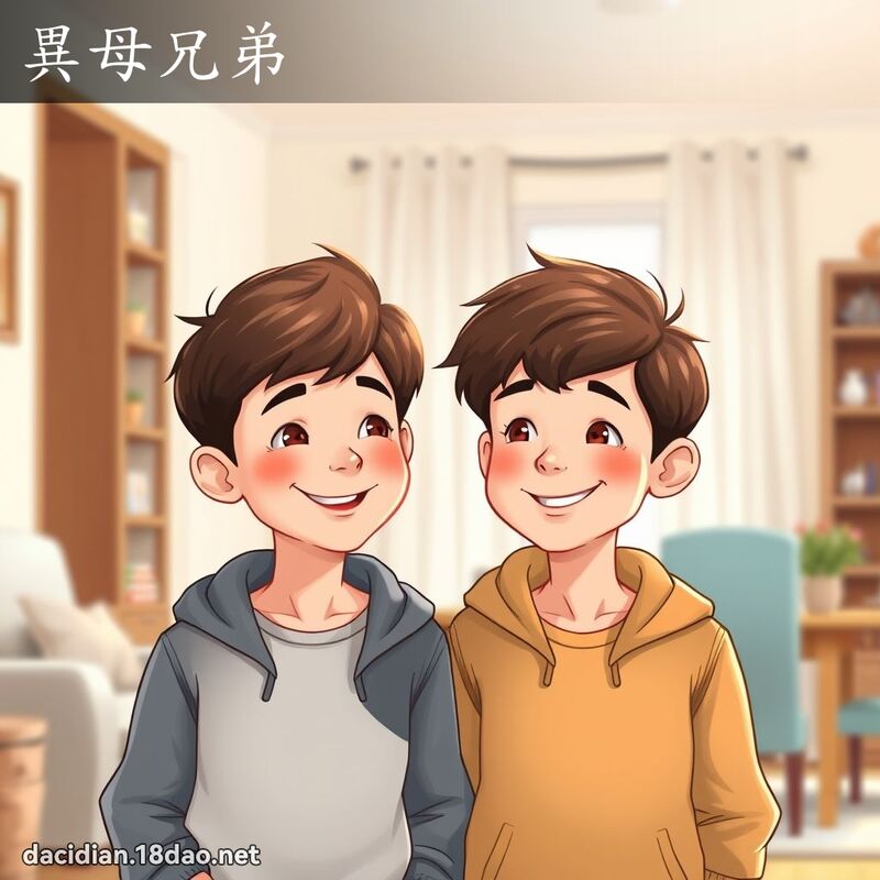 異母兄弟 - 國語大辭典配圖