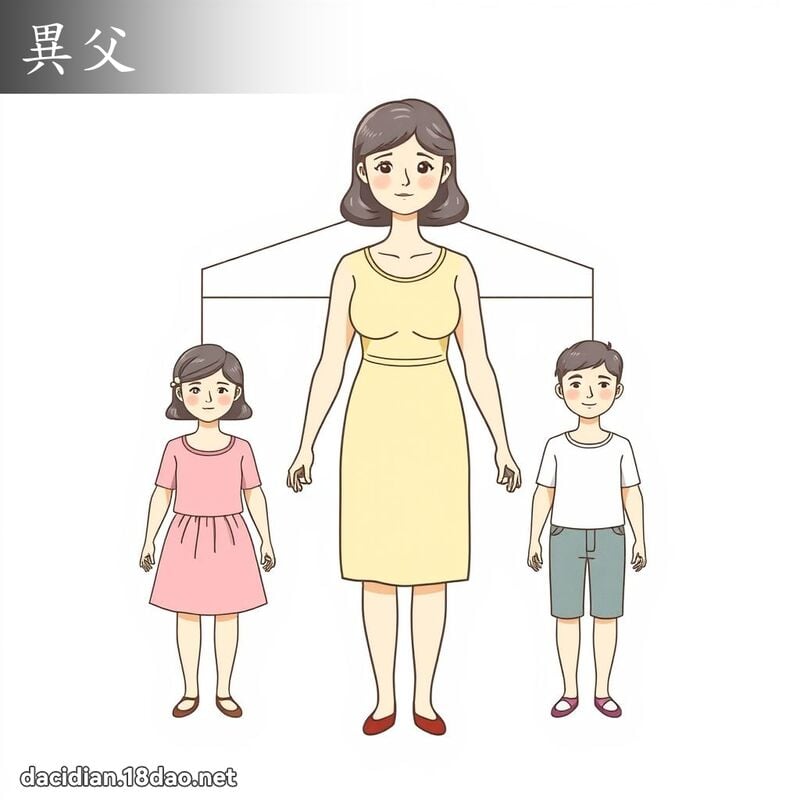 异父 - 国语大辞典配图