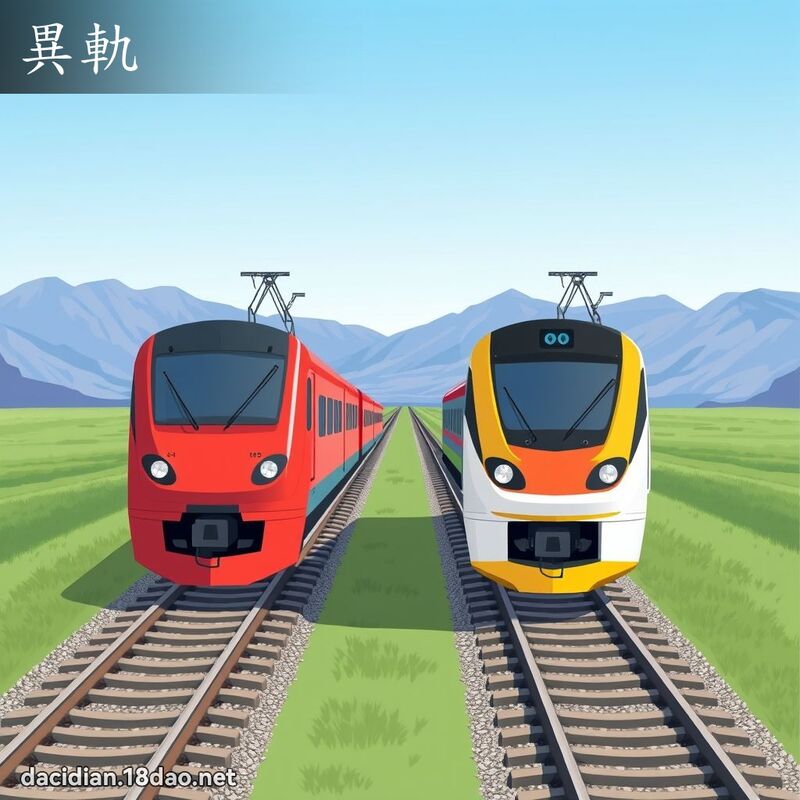 異軌 - 國語大辭典配圖