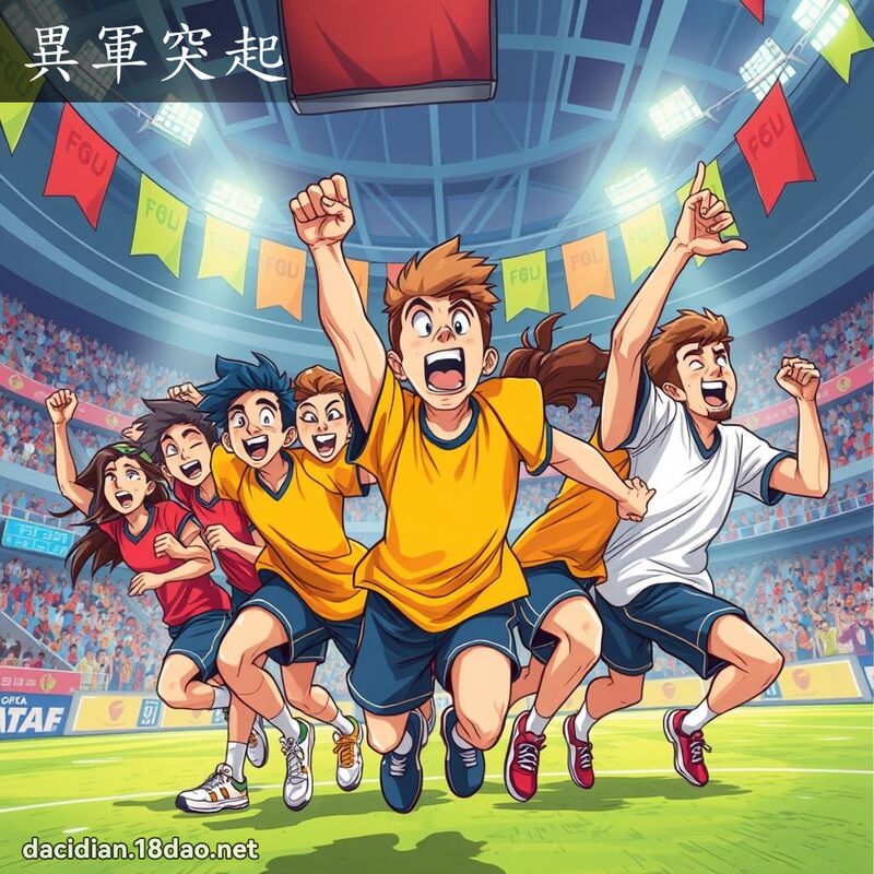 异军突起 - 国语大辞典配图