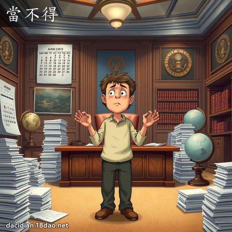 當不得 - 國語大辭典配圖