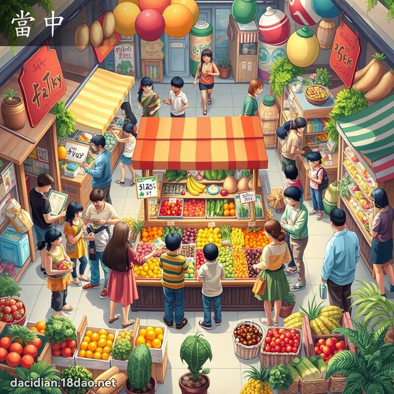 当中 - 国语大辞典配图