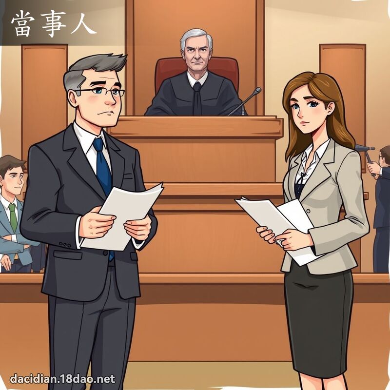 当事人 - 国语大辞典配图