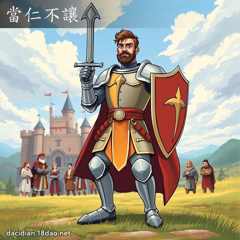 当仁不让 - 国语大辞典配图