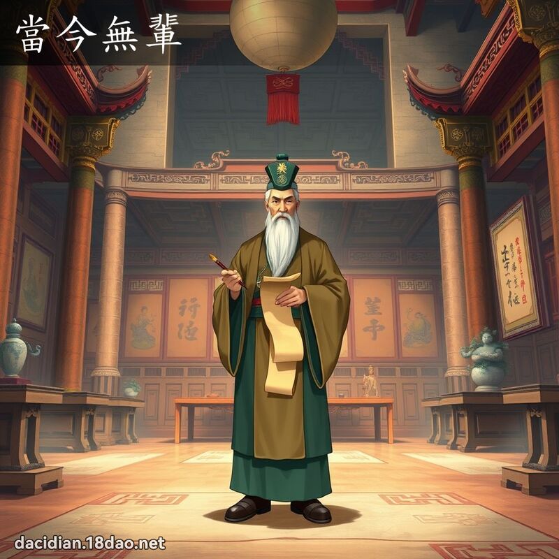 當今無輩 - 國語大辭典配圖