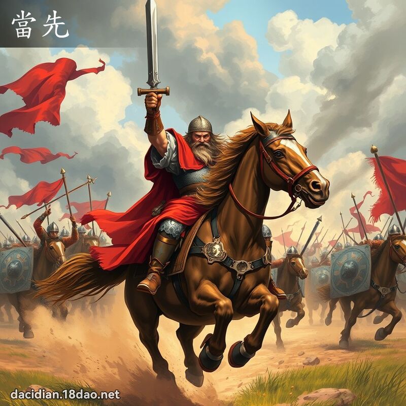 當先 - 國語大辭典配圖