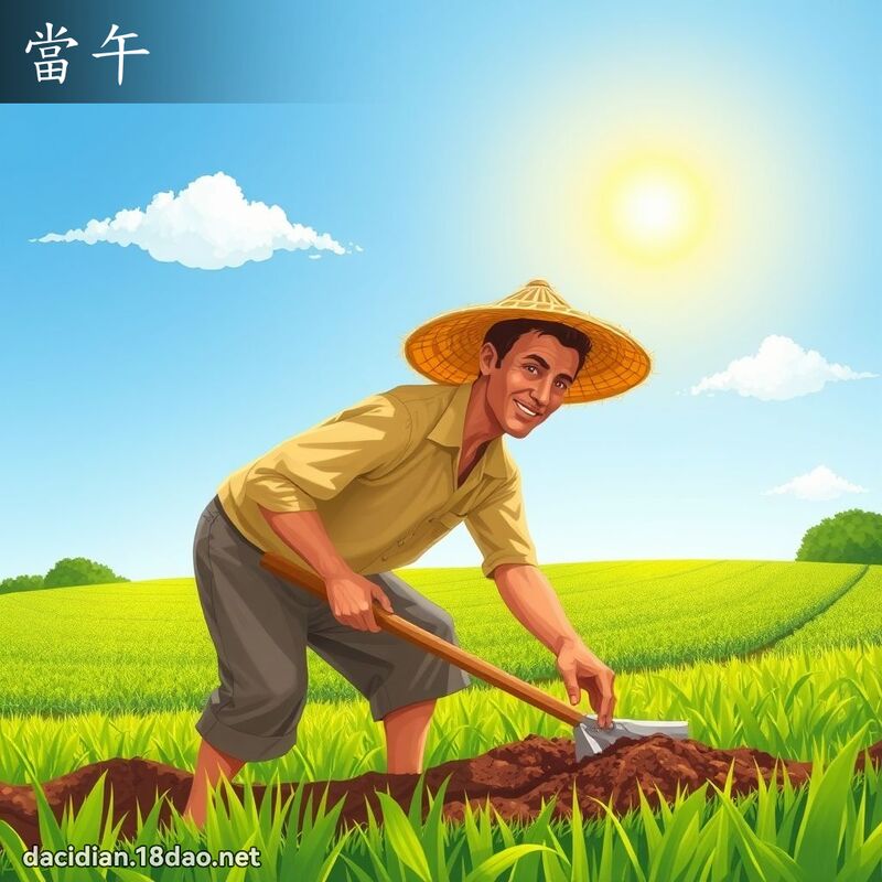 當午 - 國語大辭典配圖
