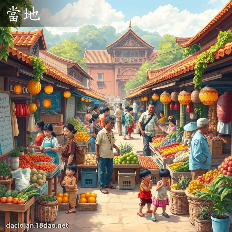 当地 - 国语大辞典配图