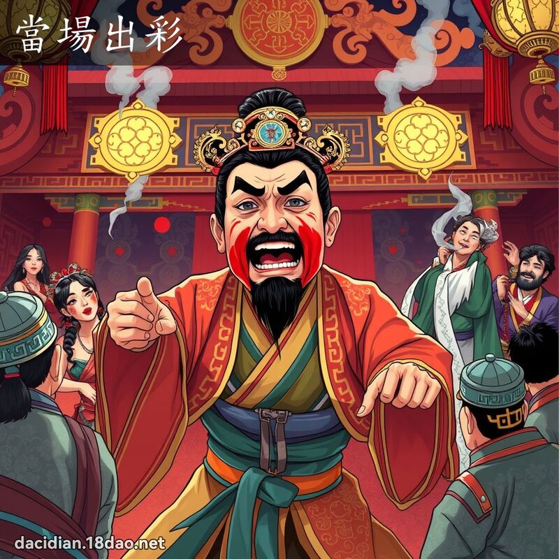 当场出彩 - 国语大辞典配图