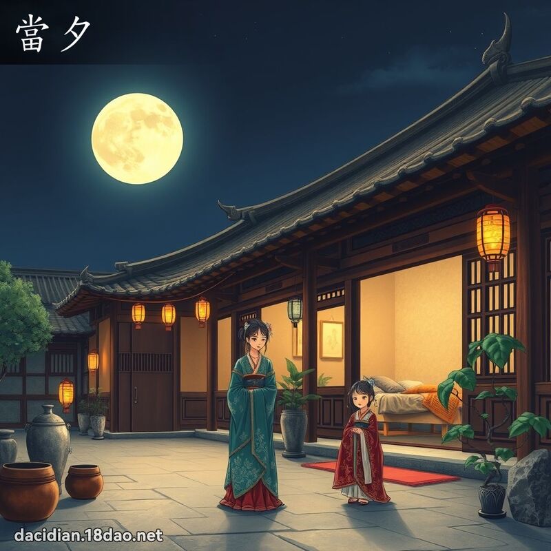 当夕 - 国语大辞典配图