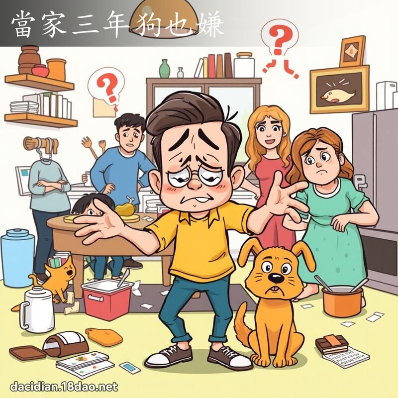 当家三年狗也嫌 - 国语大辞典配图