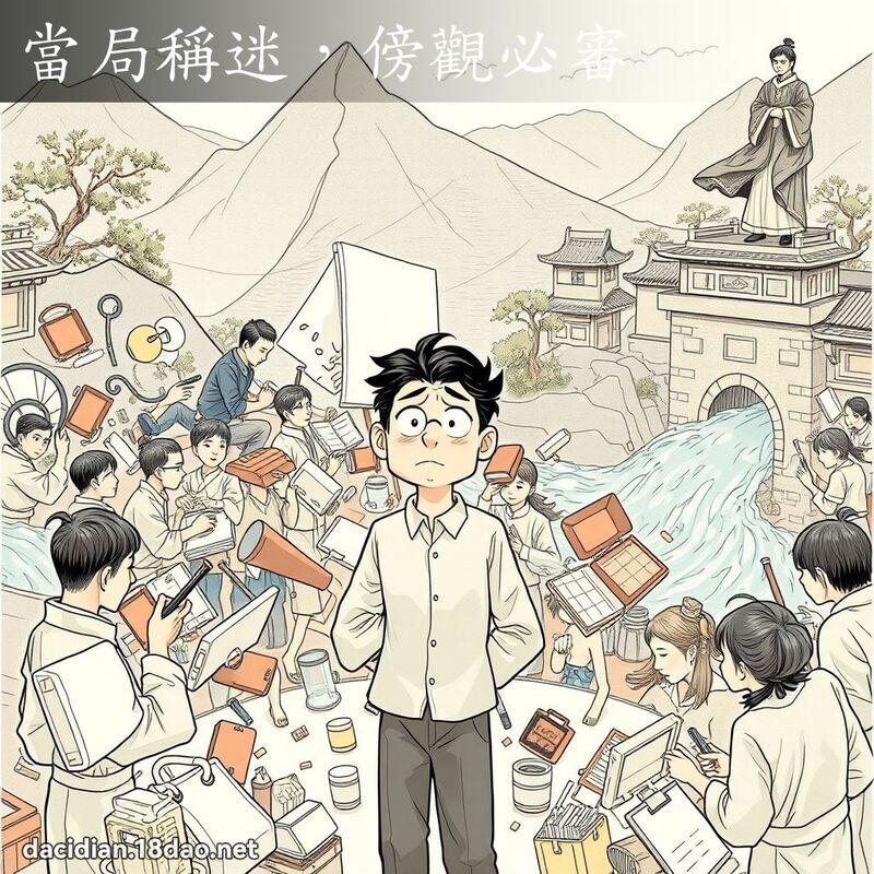 當局稱迷，傍觀必審 - 國語大辭典配圖