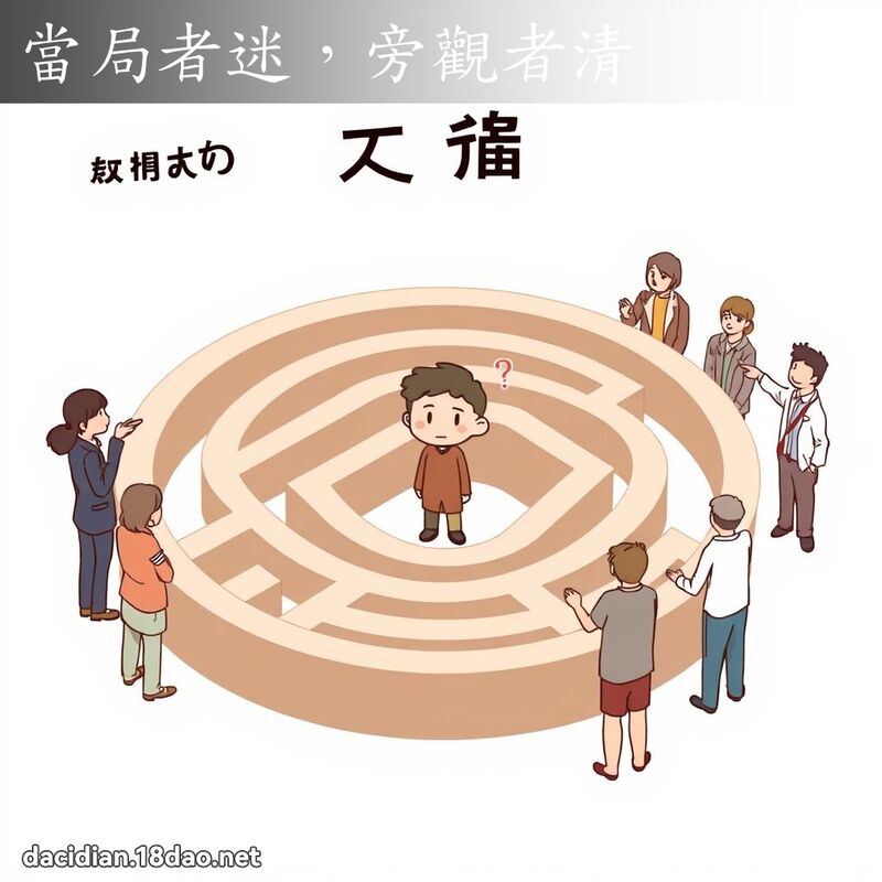 當局者迷，旁觀者清 - 國語大辭典配圖