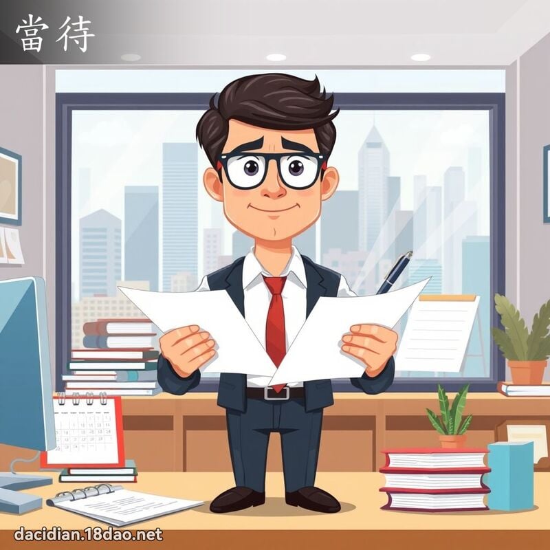 當待 - 國語大辭典配圖