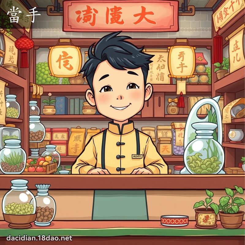 當手 - 國語大辭典配圖