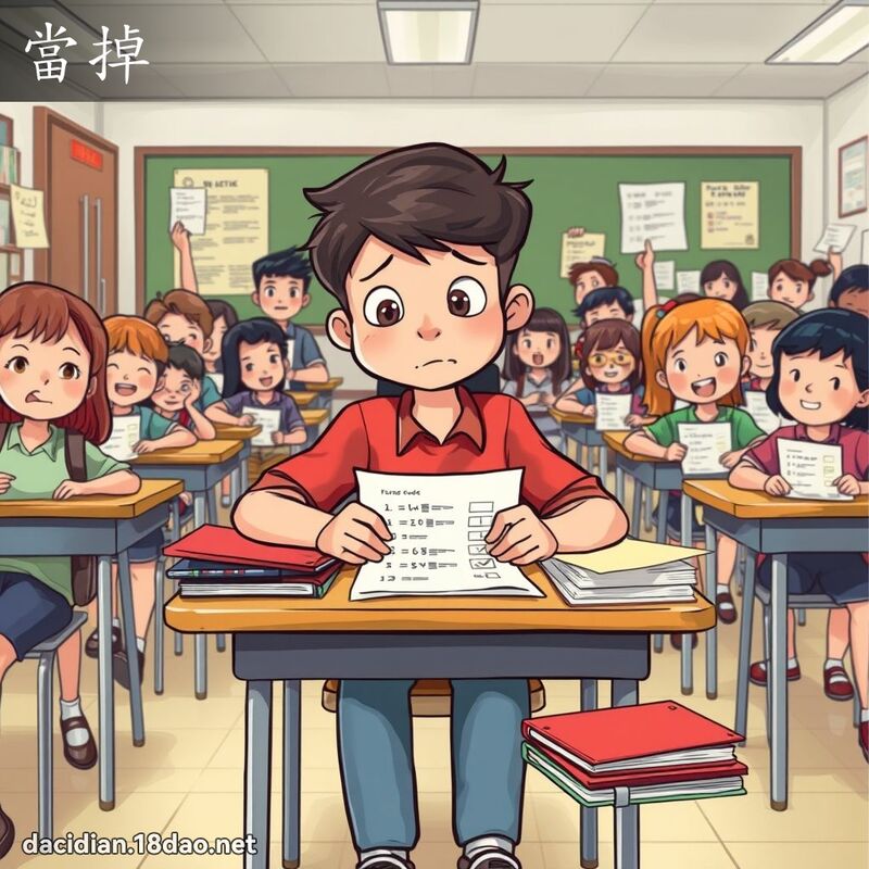 当掉 - 国语大辞典配图