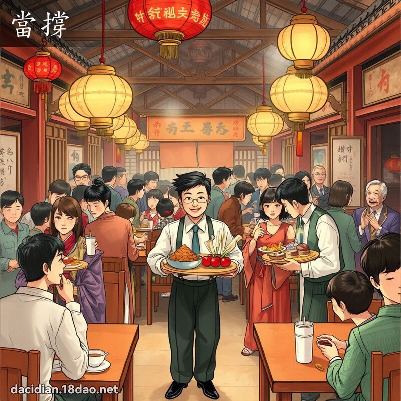 当撑 - 国语大辞典配图