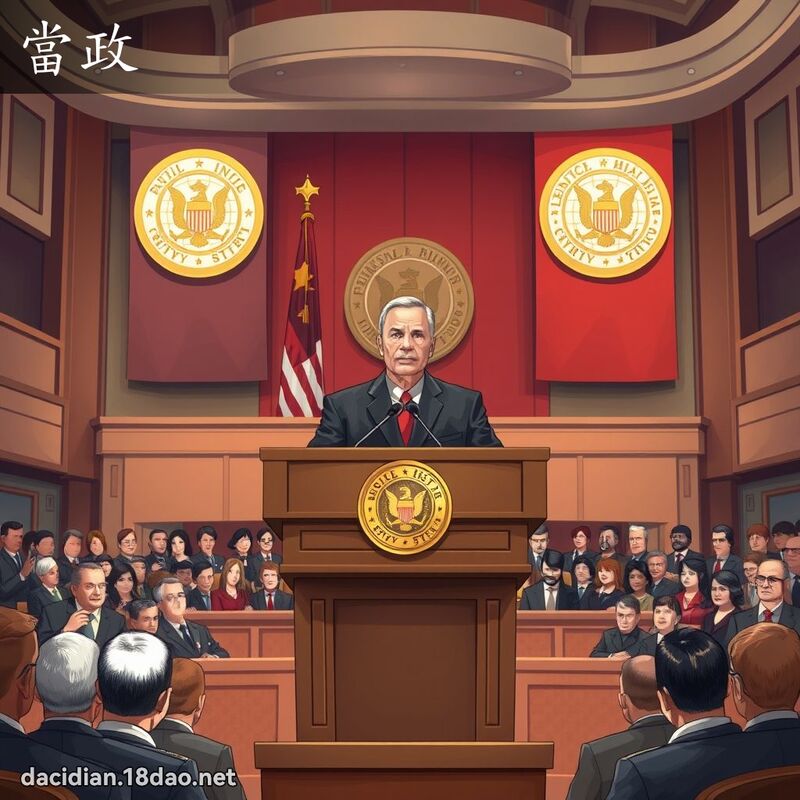当政 - 国语大辞典配图