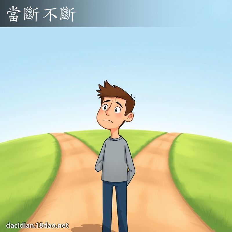 當斷不斷 - 國語大辭典配圖